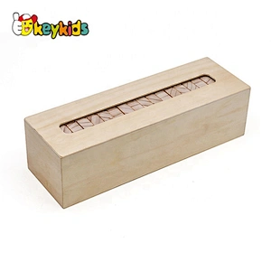 2018 High quality 57 pcs wooden tumbling tower for children W13D143B