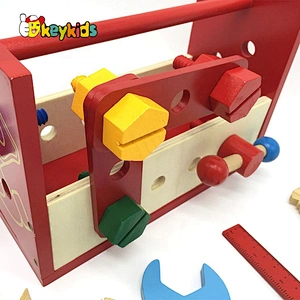 Top sale woodworking toy wooden kids tool box for preschool W03D121