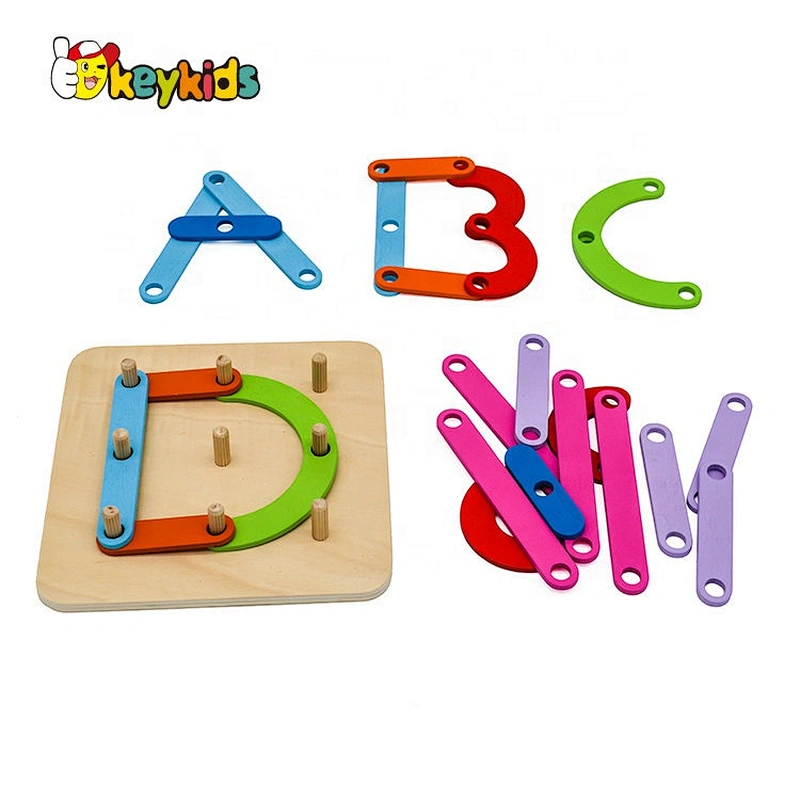 New Hottest Wooden Diy Kids Abc Puzzle W14B089