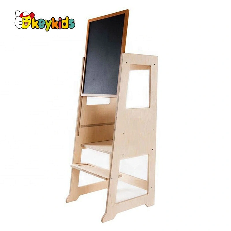 high quality kids wooden step stool with handle W08G278B