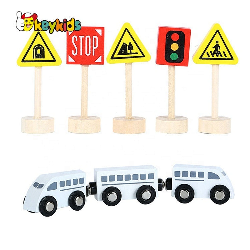 2020 New arrival preschool wooden train tracks toys for kids W04C194