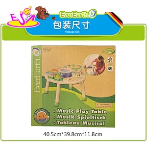 2015 Hot educational wooden activity music table,Multi-functional Kids Wooden Musical Table,Wooden learning music table W07A090