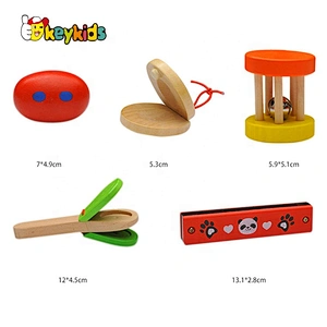 2020 New arrival standing wooden toy drum set for kids W07J042