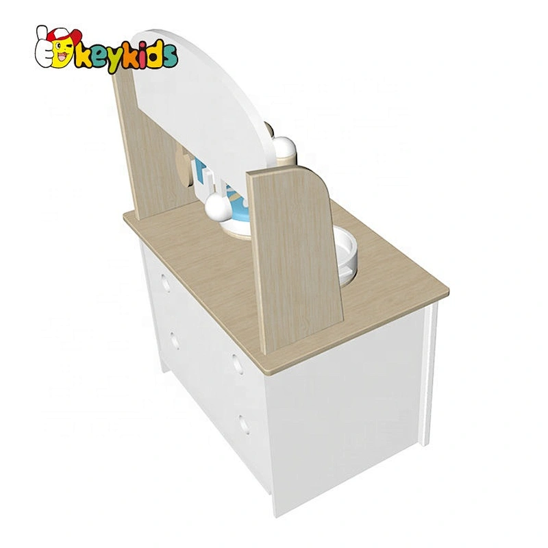 New design interactive pretend play mini wooden kitchen toy for kids W10C634