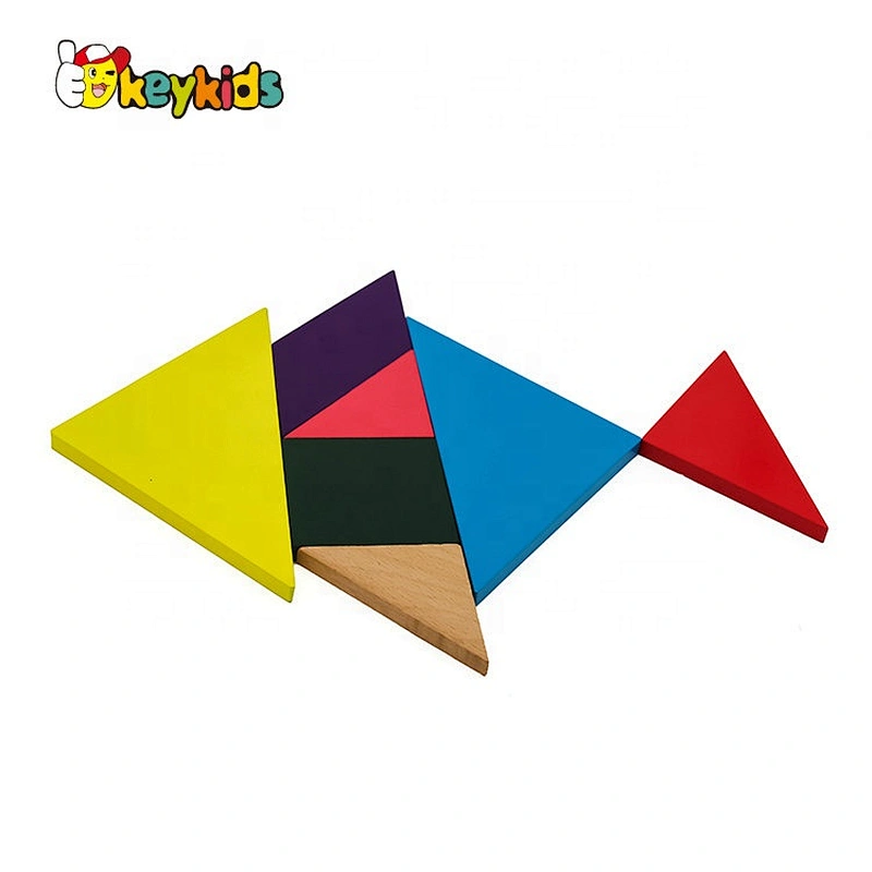 New popular educational puzzles wooden tangram toys for kids W11D010