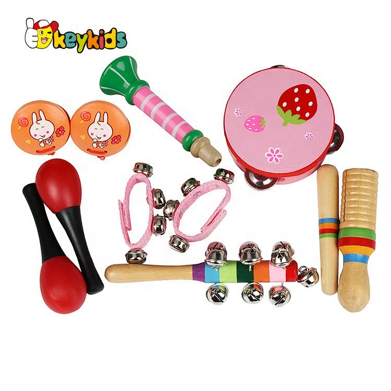 wholesale 10PCS musical wooden toy rhythm set for kids W07A163