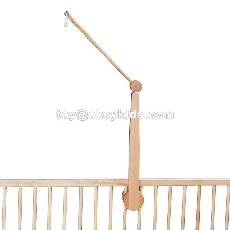 Customize colorful wooden cot mobile for baby crib W08K037
