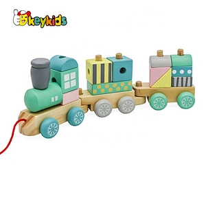 2021 Top sale cute wooden train toy for wholesale W04A501
