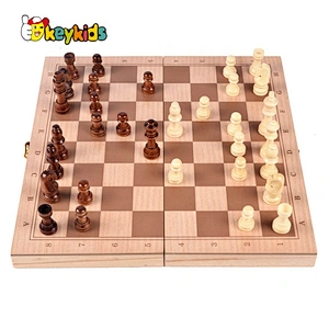 High Quality Travel Wooden Chess Set With Storage W11A107