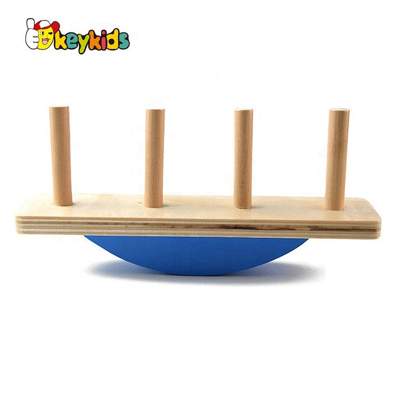 2020 New arrival balancing wooden kids stacking blocks for wholesale W11F089