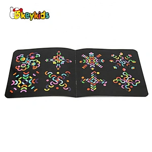 2021 Hot selling 64 pcs educational wooden shape puzzles for toddlers W14A256