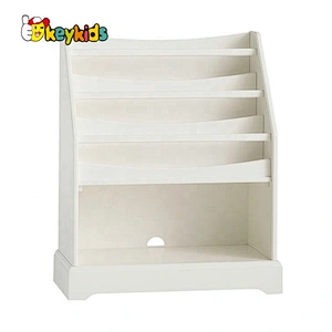 2020 New Design White Solid Wood Toy Organizer Shelves For Kids W08C290
