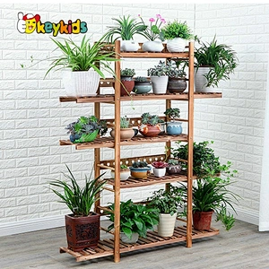 wholesale white wooden flower holder for indoor outdoor W08H111B