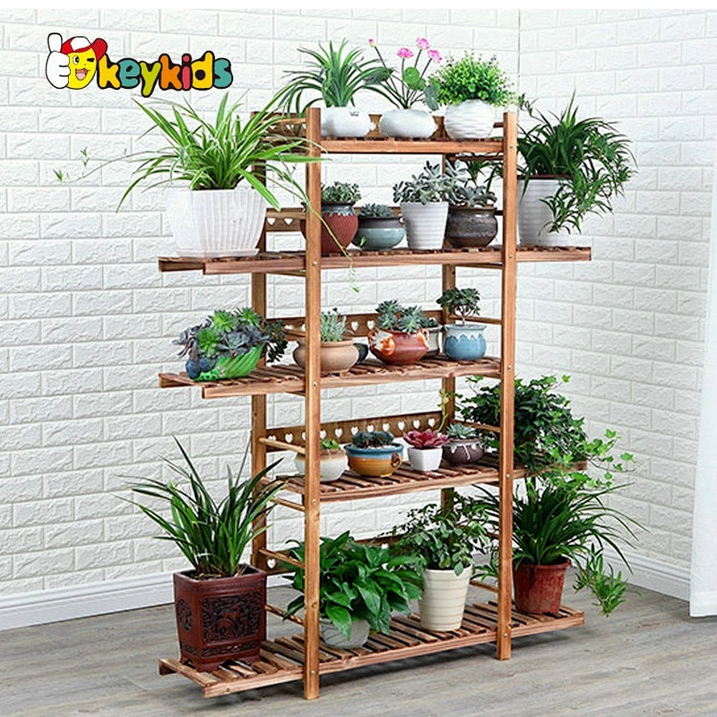 wholesale white wooden flower holder for indoor outdoor W08H111B