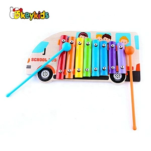 2019 New design musical toys wooden baby xylophone with customize W07C076