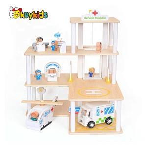 2020 New arrival mini wooden toy parking garage for children W04B083