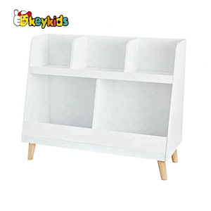 2020 New Sale White Wooden Toy Organizer With Bins For Baby Room W08C287