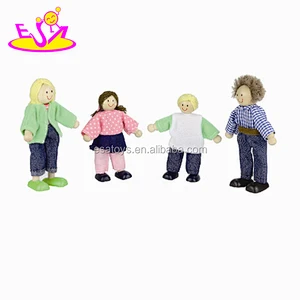 Custom funny toy wooden kids puppets for sale W06D015