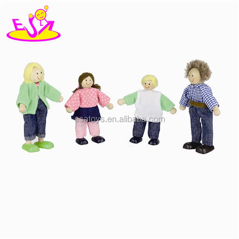 Custom funny toy wooden kids puppets for sale W06D015