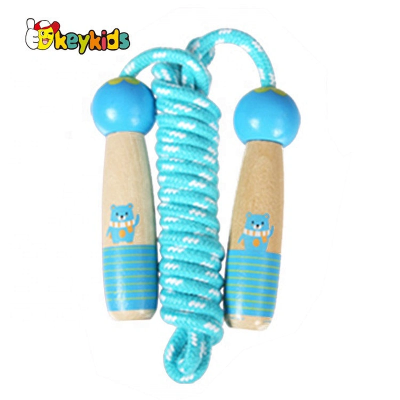 Customize heavy weighted wooden kids skipping rope for wholesale W01A372E