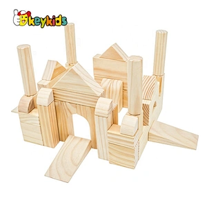 Customize natural color wooden building blocks toy for children W13A222