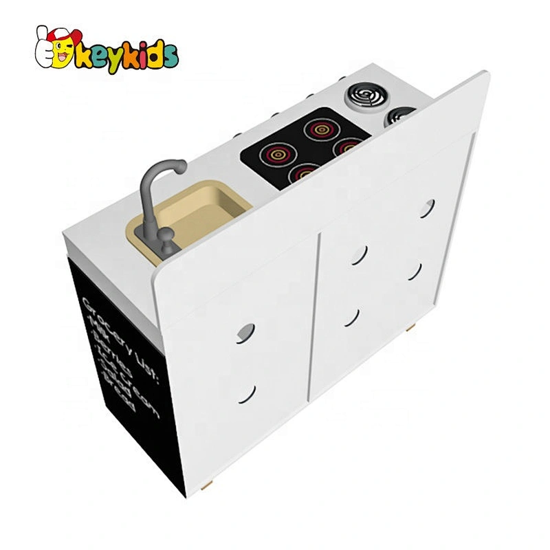 New design children wooden interactive pretend play toy cooking set with real water W10C625