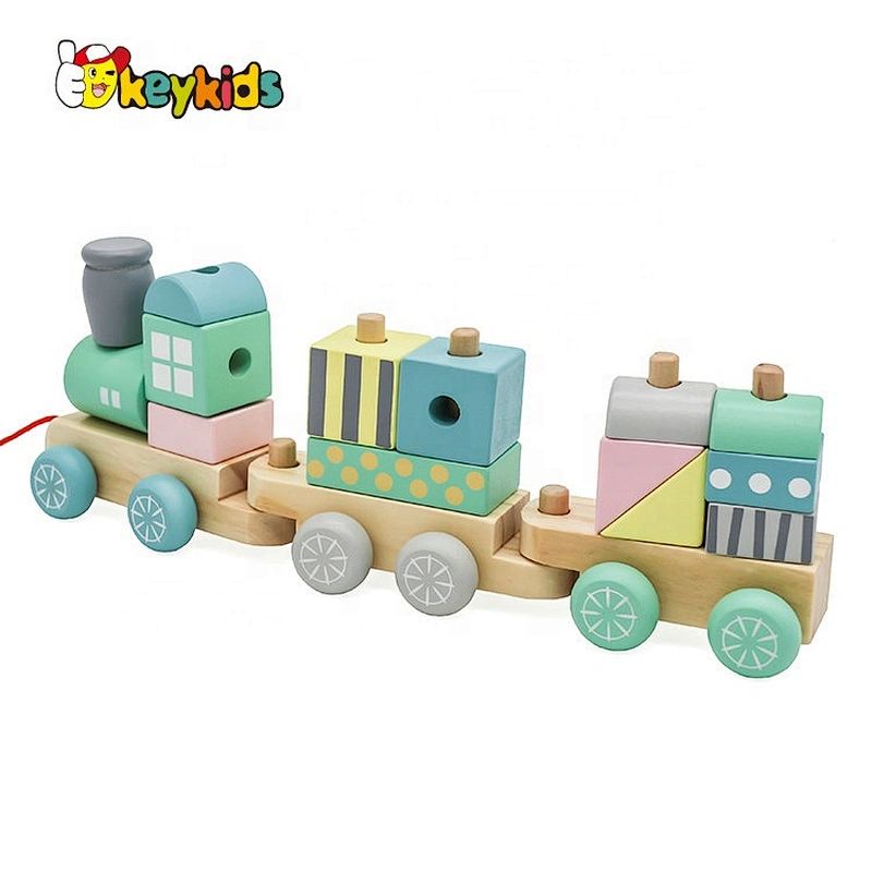 2021 Top sale cute wooden train toy for wholesale W04A501
