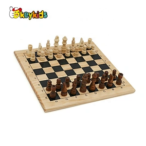 New design children educational wooden international chess W11A053