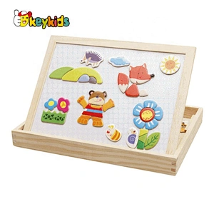 2021 New released educational wooden magnetic board for kids W12B137