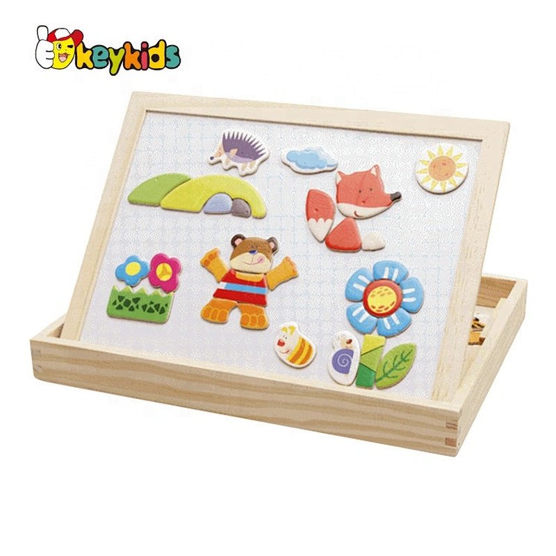 2021 New released educational wooden magnetic board for kids W12B137
