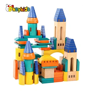 2020 New Released Preschool Wooden Castle Block Set W13A201