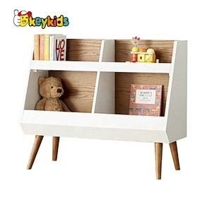2020 wholesale children white wooden toy chest with bookshelf W08C293