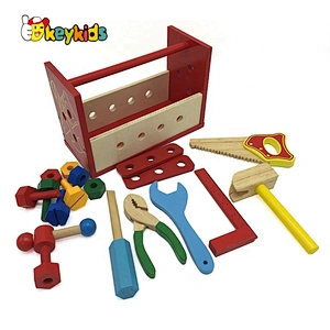 Top sale DIY working wooden kids tool bench for pretend play W03D120