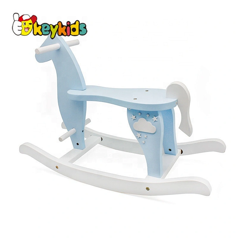 2019 Top Sale Kids Lovely Wooden Rocking Horse Toy For Wholesale W16D118