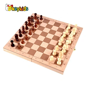 High Quality Travel Wooden Chess Set With Storage W11A107