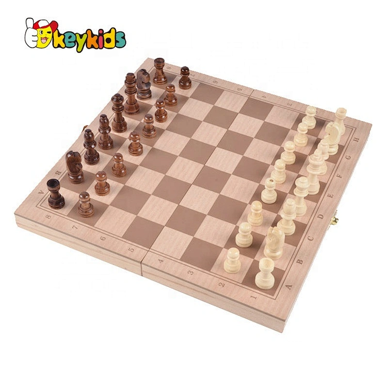 High Quality Travel Wooden Chess Set With Storage W11A107