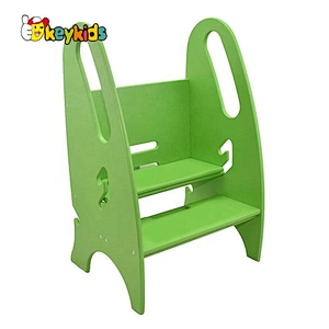 high quality 2 steps wooden toddler step stool for wholesale W08G277C