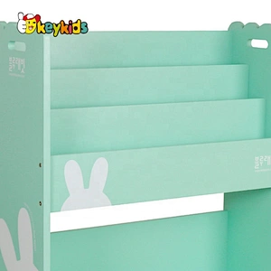 2021 Customize school furniture wooden nursery bookshelf for kids children W08C319