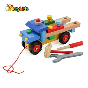 2020 New arrived educational wooden toy nails and screws for kids W03C022