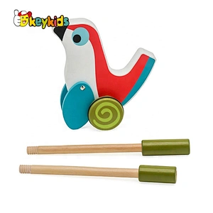 New hottest foldable wooden stand and push toy for baby W05A028