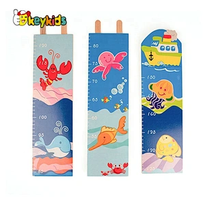 Customize growth wooden child height chart for wall W09C013