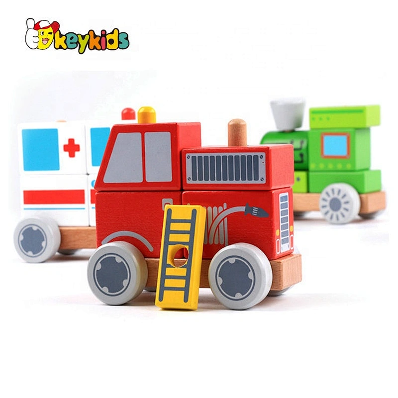 2021 Most popular best sale toddler wooden ambulance W04A533