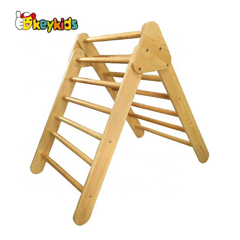 2020 High quality indoor wooden swing and slide set for children W01F005