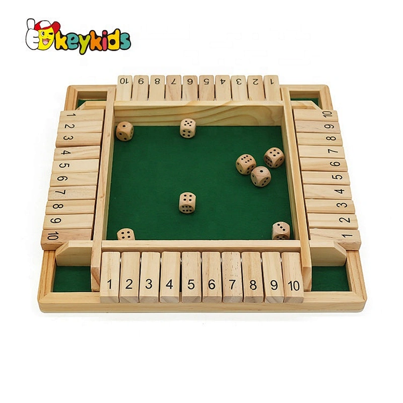 Wooden Children Board Game Shut The Box Dice Games For Kids W11A113