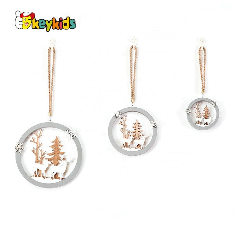 Cusstomize fairy wooden christmas wall hanging for wholesale W09D080