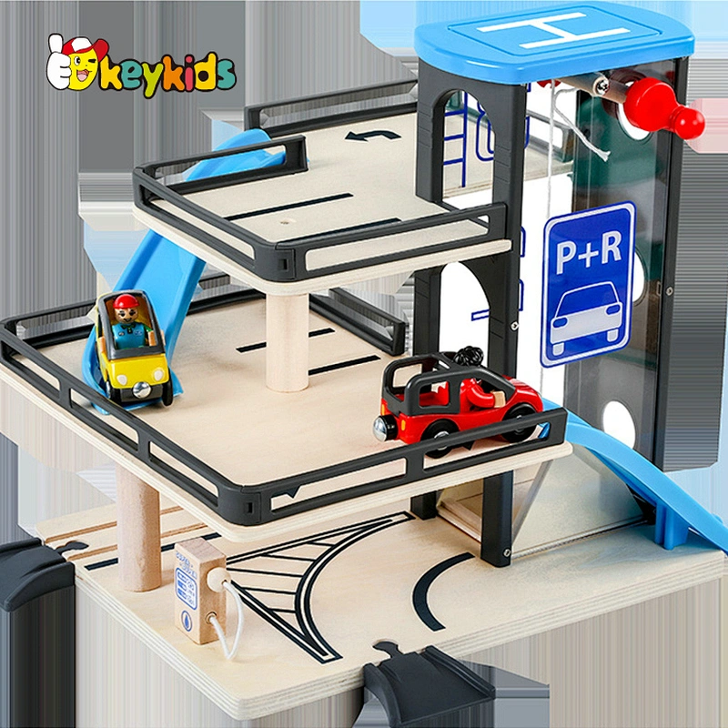 2021 New arrival mini wooden parking toy for children W04D028