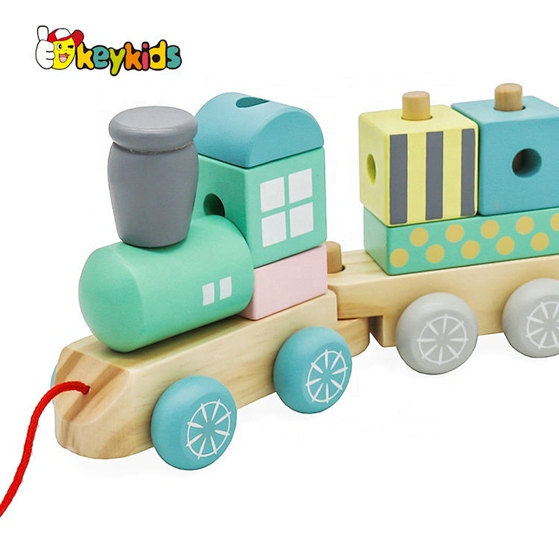 2021 Top sale cute wooden train toy for wholesale W04A501