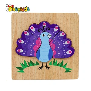 Customize lovely wooden snail jigsaw puzzle for kids W14D144
