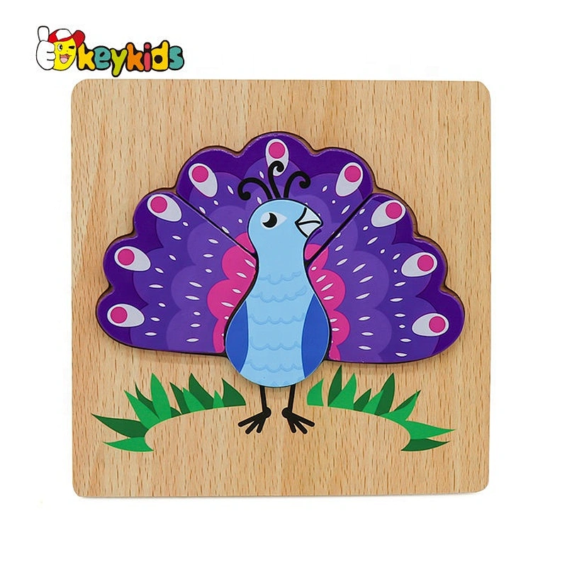 Customize lovely wooden snail jigsaw puzzle for kids W14D144