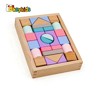 2019 Top sale 28 pieces children educational wooden building toys for wholesale W13A171